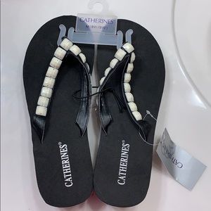 Catherine’s Embellished Flip Flops